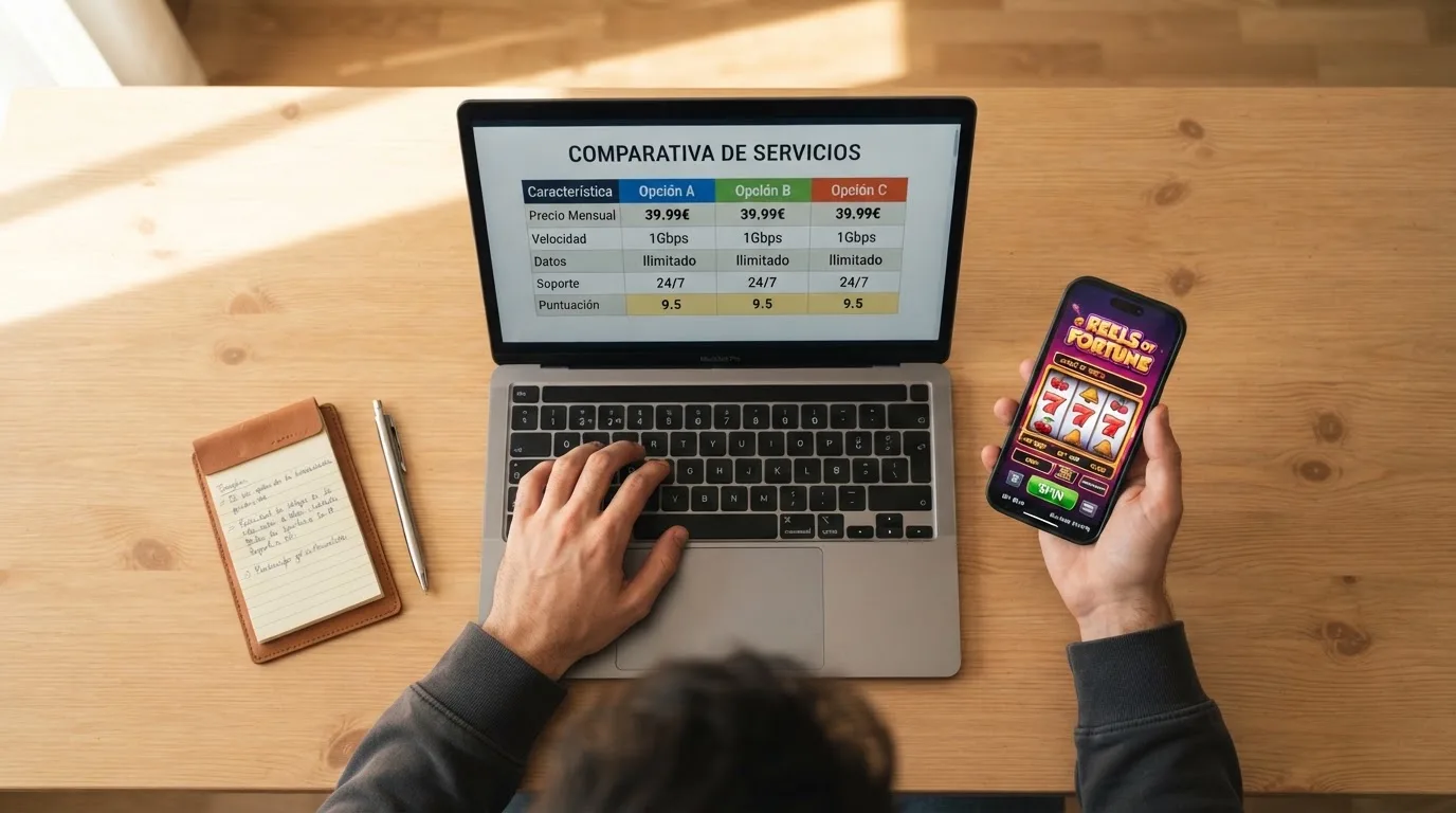 Tabla comparativa con las ofertas de giros gratis sin depósito de los principales casinos online en España